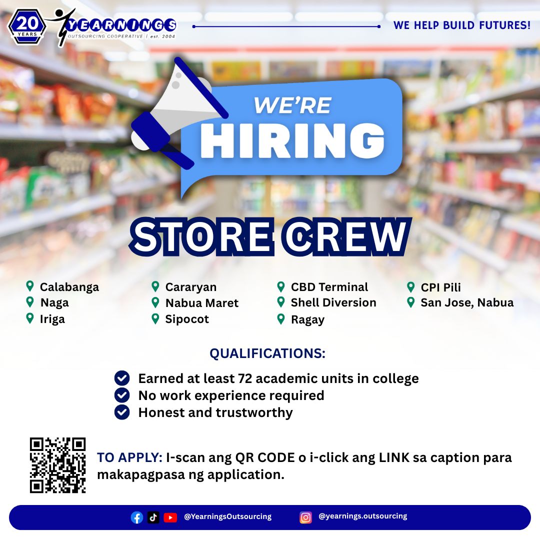 YEARNINGSOUTSOURCING HIRING!!!